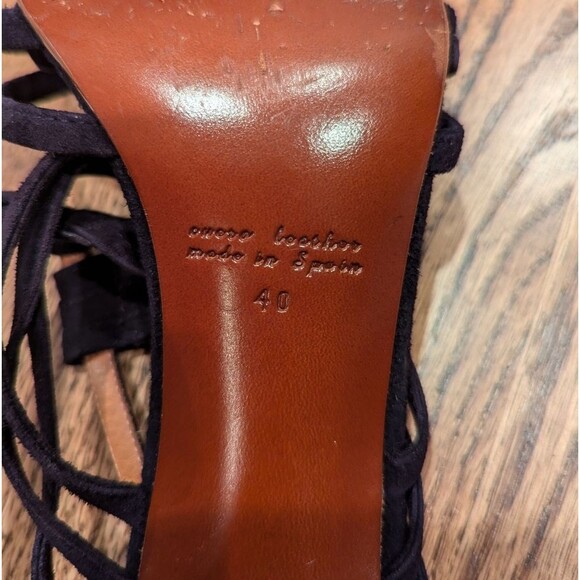 Chie Mihara suede strappy heels sandals - Picture 8 of 11